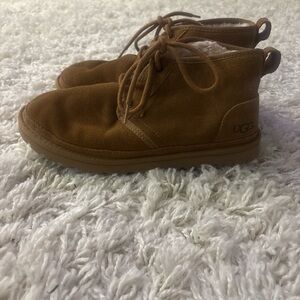 UGG Chestnut Suede Lace-Up Boots